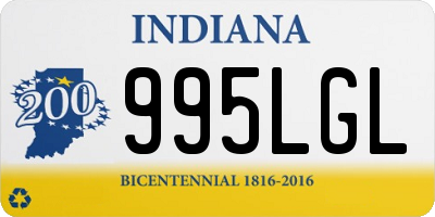 IN license plate 995LGL