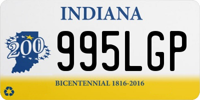 IN license plate 995LGP