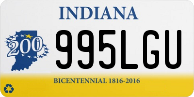IN license plate 995LGU