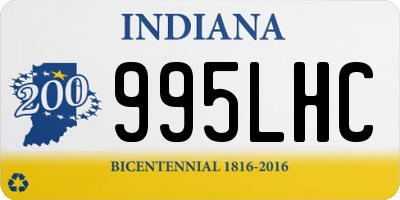 IN license plate 995LHC