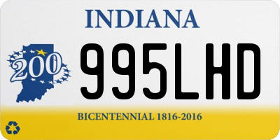 IN license plate 995LHD