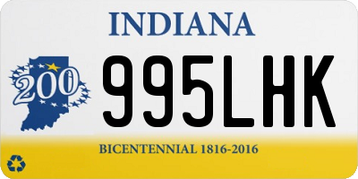 IN license plate 995LHK