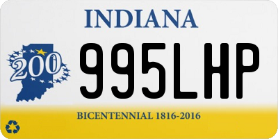 IN license plate 995LHP