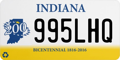 IN license plate 995LHQ