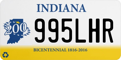 IN license plate 995LHR