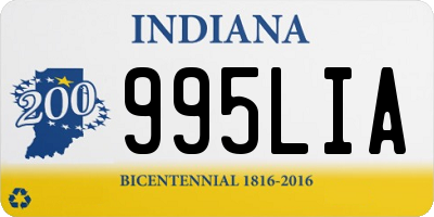 IN license plate 995LIA