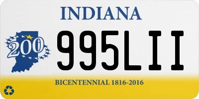 IN license plate 995LII