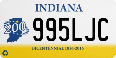 IN license plate 995LJC