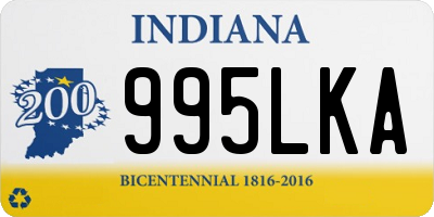 IN license plate 995LKA