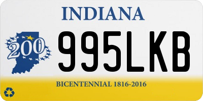 IN license plate 995LKB