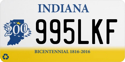 IN license plate 995LKF