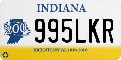 IN license plate 995LKR