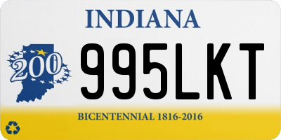 IN license plate 995LKT