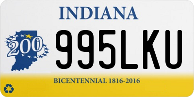 IN license plate 995LKU