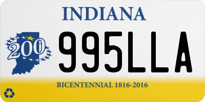 IN license plate 995LLA