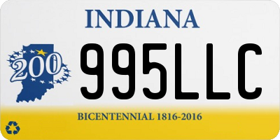 IN license plate 995LLC
