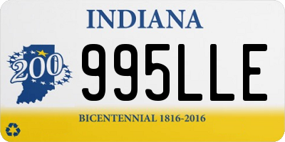 IN license plate 995LLE