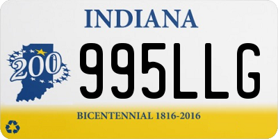 IN license plate 995LLG