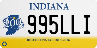 IN license plate 995LLI