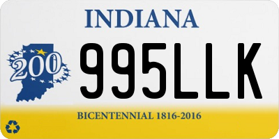 IN license plate 995LLK