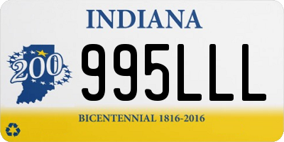 IN license plate 995LLL