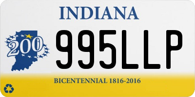 IN license plate 995LLP