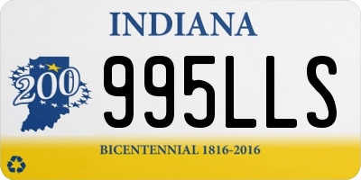 IN license plate 995LLS