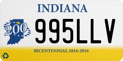 IN license plate 995LLV