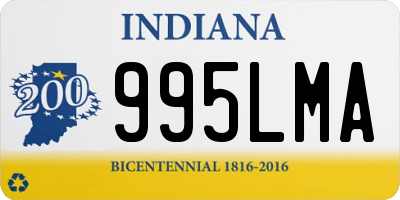 IN license plate 995LMA