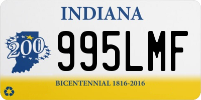 IN license plate 995LMF