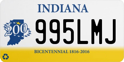 IN license plate 995LMJ