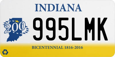 IN license plate 995LMK