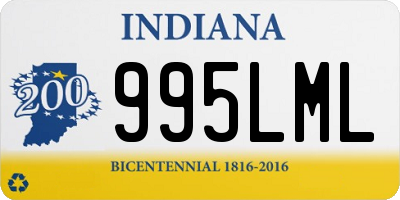 IN license plate 995LML