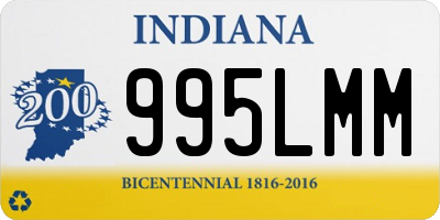 IN license plate 995LMM