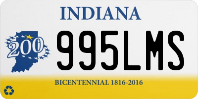 IN license plate 995LMS