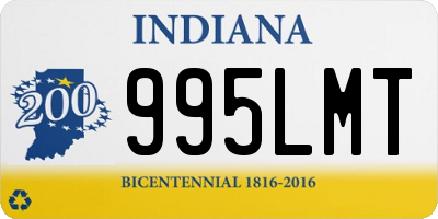 IN license plate 995LMT