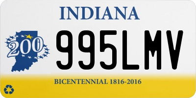 IN license plate 995LMV