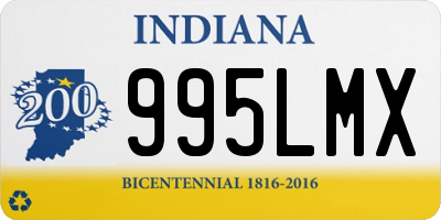 IN license plate 995LMX