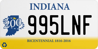 IN license plate 995LNF