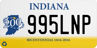 IN license plate 995LNP