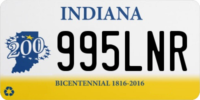 IN license plate 995LNR