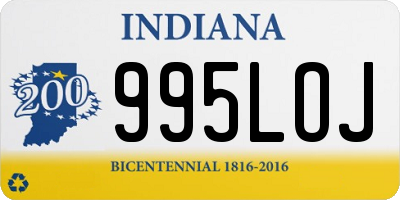 IN license plate 995LOJ