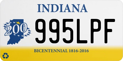 IN license plate 995LPF