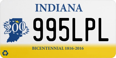 IN license plate 995LPL