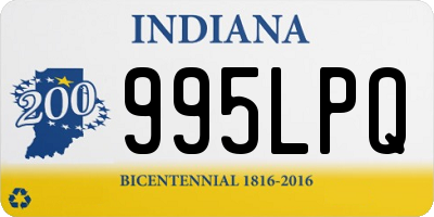 IN license plate 995LPQ