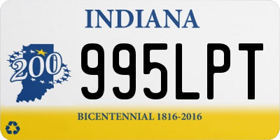 IN license plate 995LPT