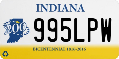 IN license plate 995LPW