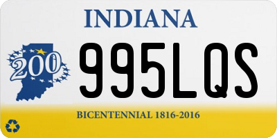 IN license plate 995LQS