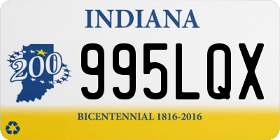 IN license plate 995LQX