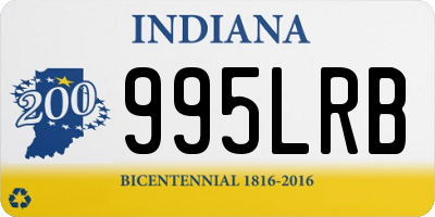 IN license plate 995LRB